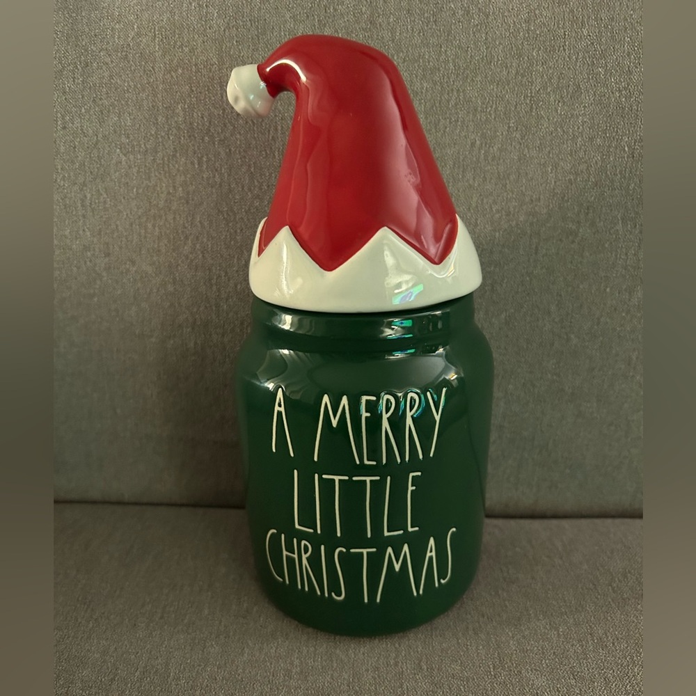 Rae Dunn A MERRY LITTLE CHRISTMAS Canister! New!